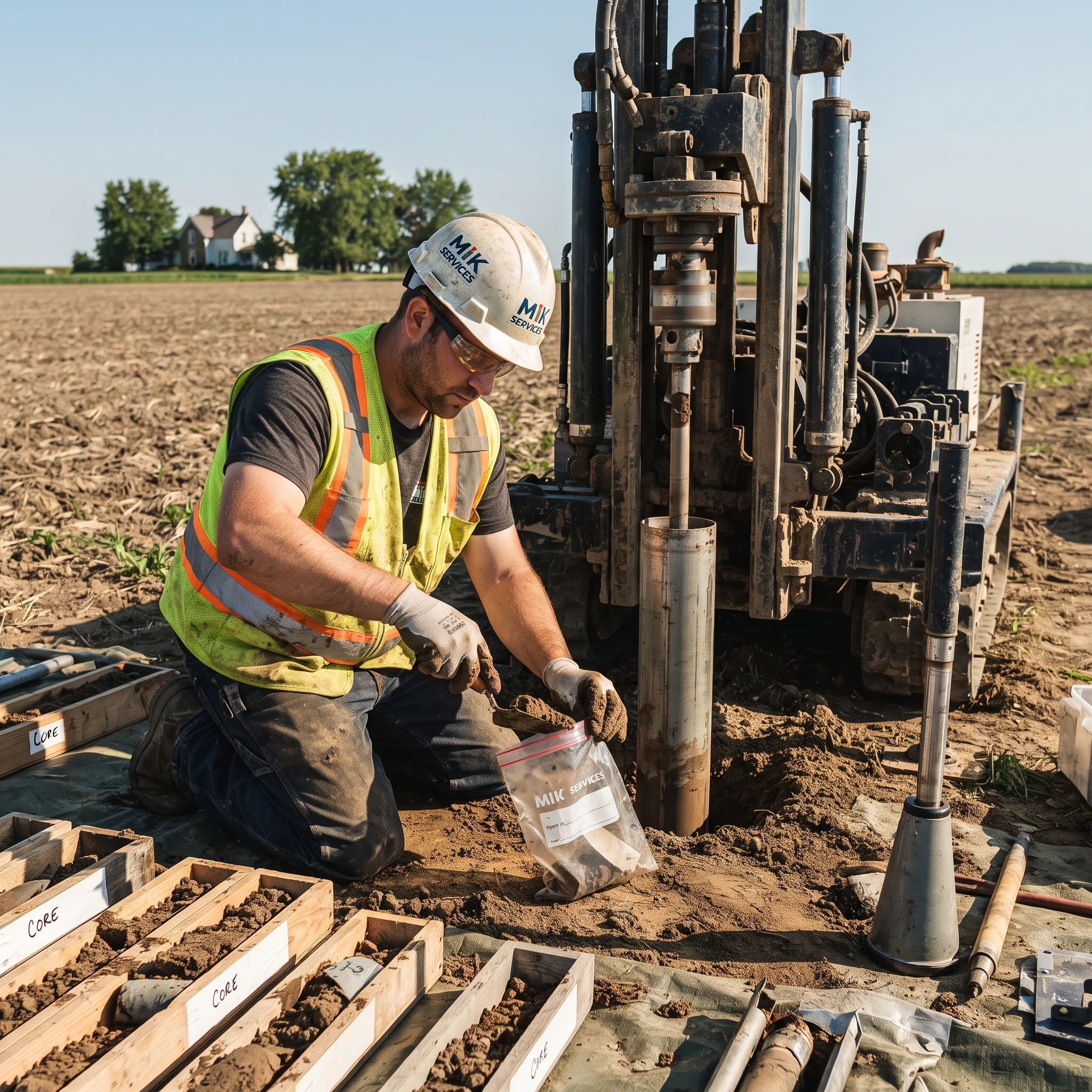 Soil sample and testing